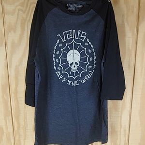 Vans long sleve tee size large